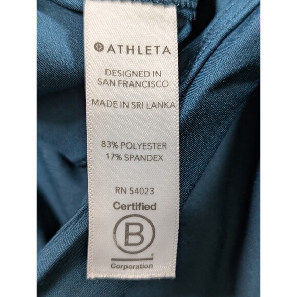 Athleta Accelerate Crop Leggings Womens XXS Teal Athletic Running Pocket - Picture 6 of 11